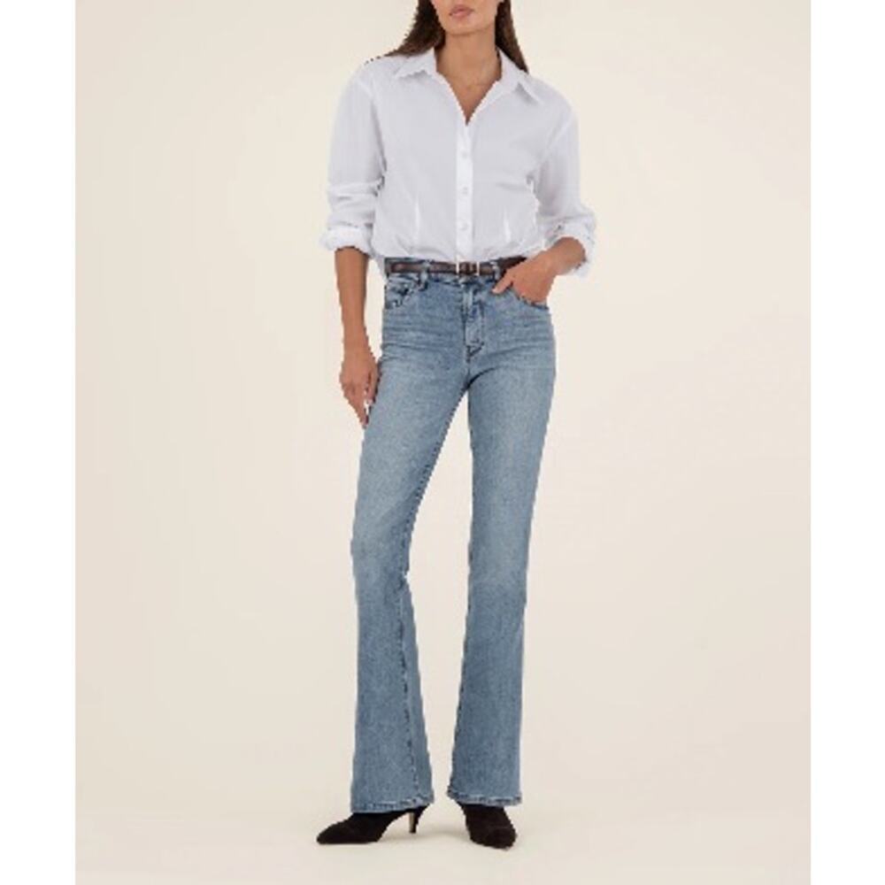 Kut From The Kloth Ana High Rise Fab Ab Flare Jeans Size 6 *EUC